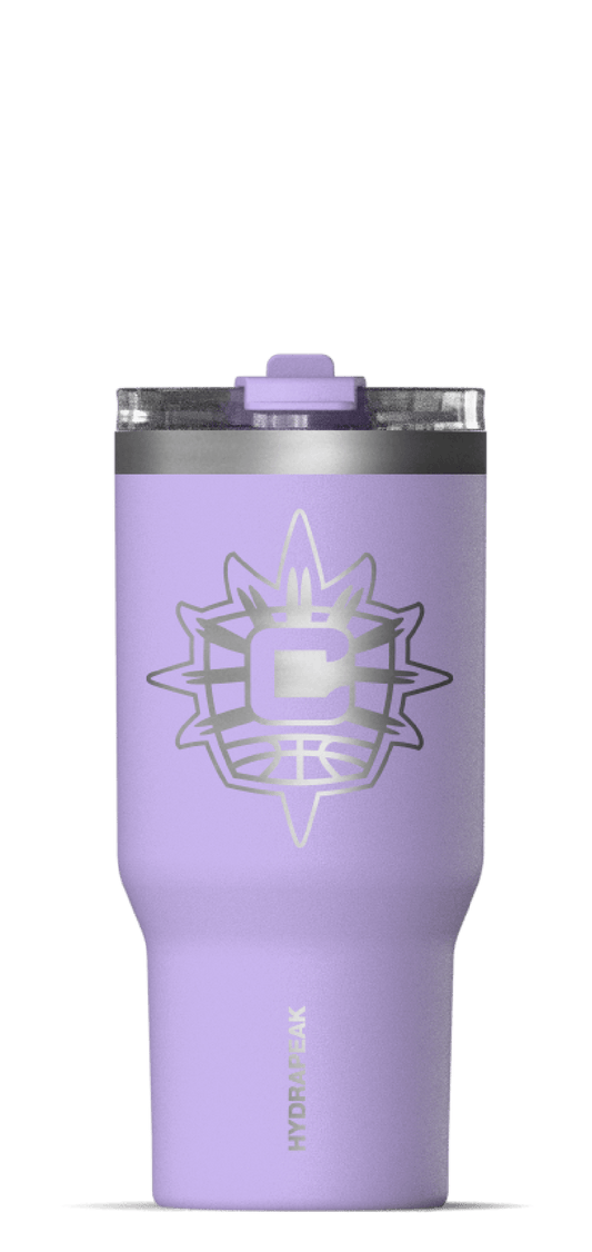 WNBA 25oz Lavender Voyager with Sip and Straw Lid - Connecticut Sun